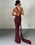 Elegant evening gown for weddings and formal events.