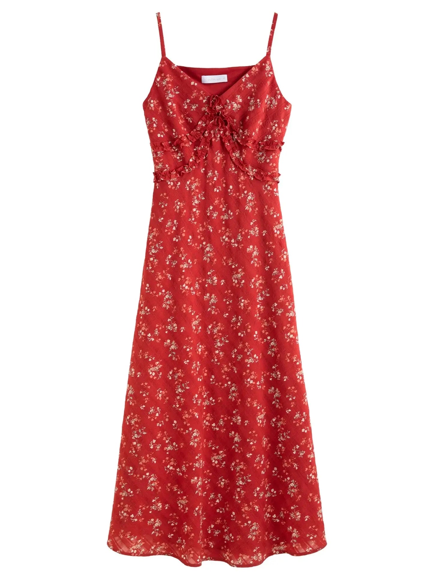 Women's Floral Checkered Maxi Dress | Elegant A-Line Style LORAN STORE
