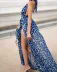 Leopard Chiffon Summer Long Dress - 3IN SMART Shop #