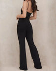 Halter Backless Flare Jumpsuit
