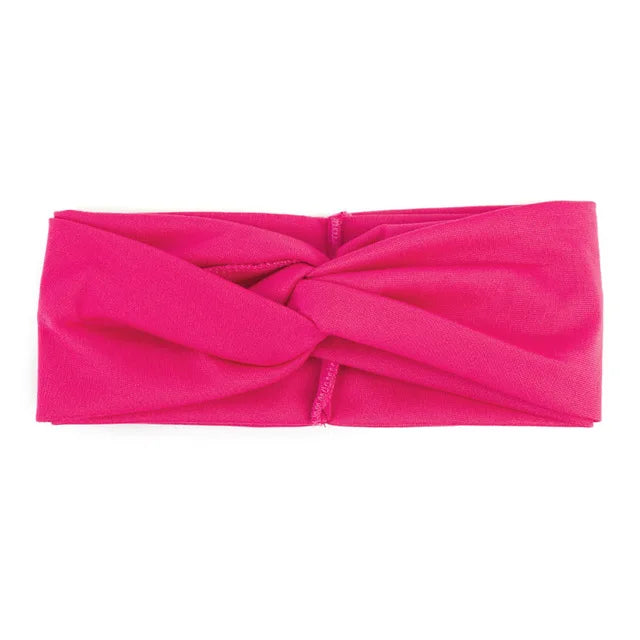 Floral Twisted Wide Stretch Summer Hairband