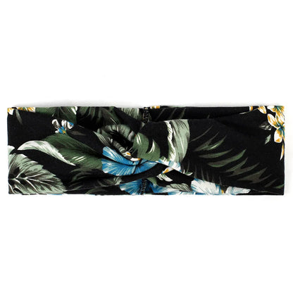 Floral Twisted Wide Stretch Summer Hairband