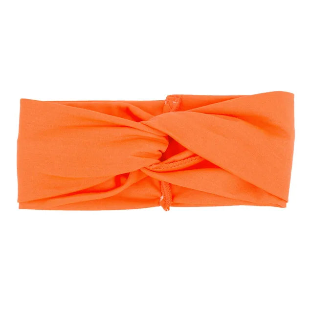 Floral Twisted Wide Stretch Summer Hairband