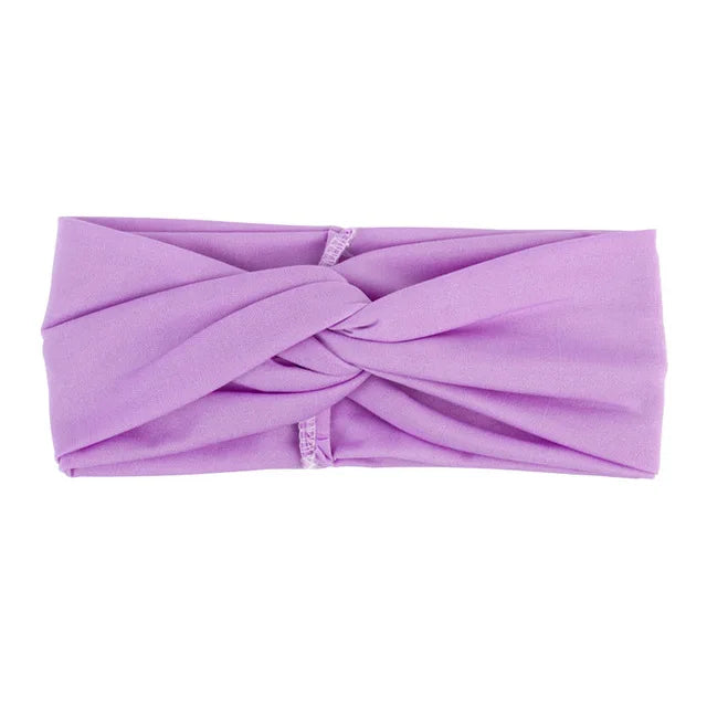 Floral Twisted Wide Stretch Summer Hairband