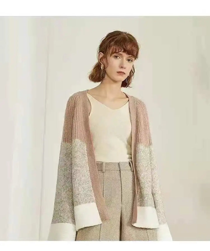 Women Coat Knitted Stitching Long Cardigan - 3IN SMART Shop  #