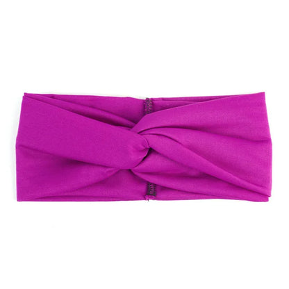 Floral Twisted Wide Stretch Summer Hairband