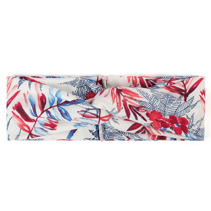 Floral Twisted Wide Stretch Summer Hairband