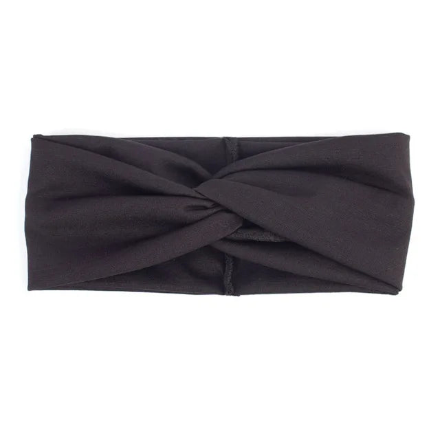 Floral Twisted Wide Stretch Summer Hairband