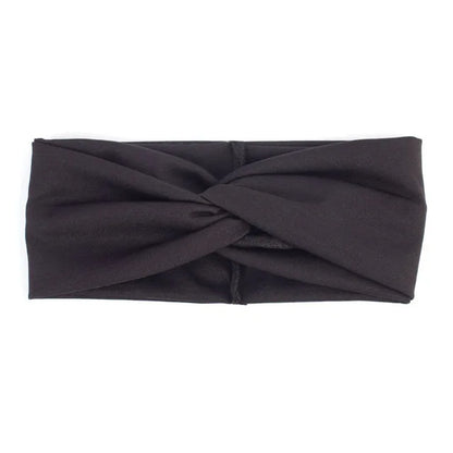Floral Twisted Wide Stretch Summer Hairband