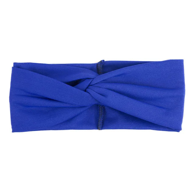 Floral Twisted Wide Stretch Summer Hairband