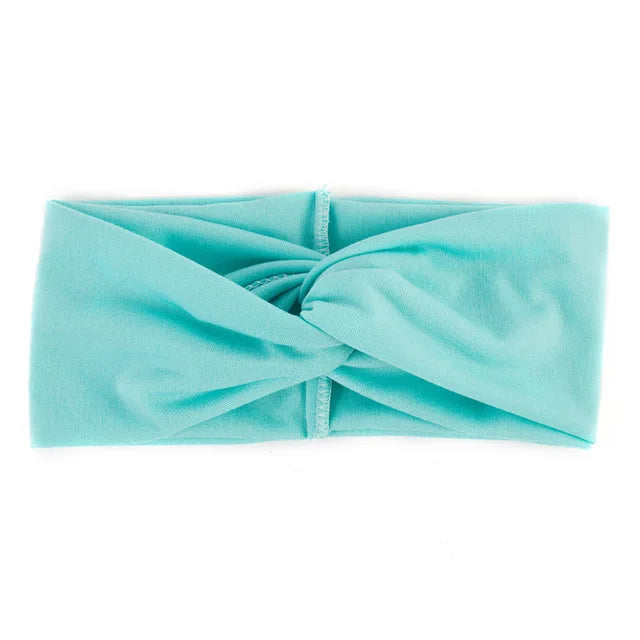 Floral Twisted Wide Stretch Summer Hairband