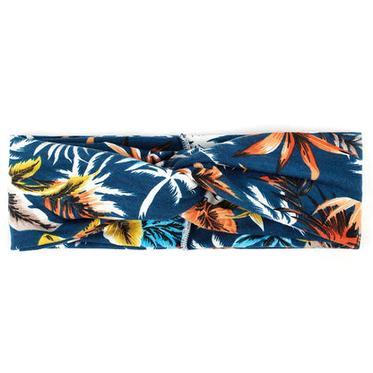 Floral Twisted Wide Stretch Summer Hairband