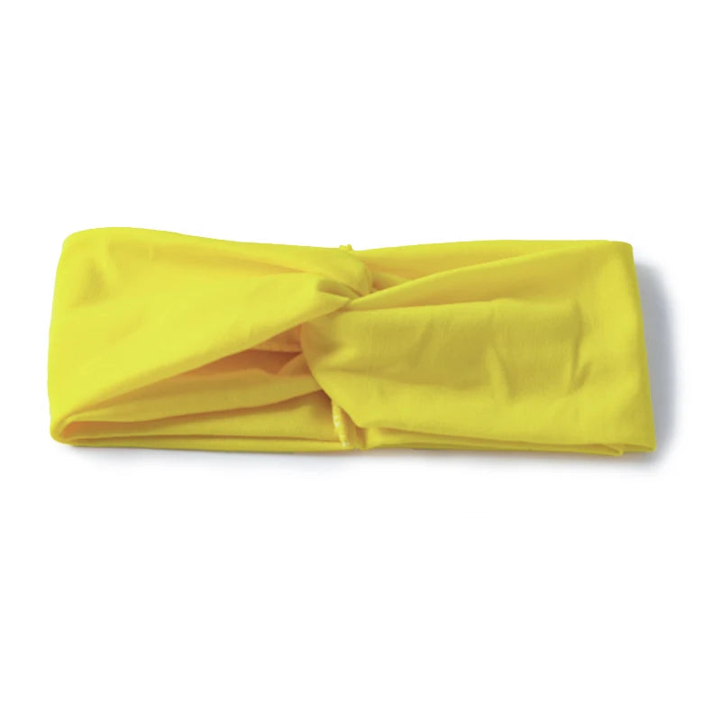 Floral Twisted Wide Stretch Summer Hairband