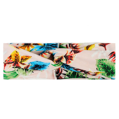 Floral Twisted Wide Stretch Summer Hairband