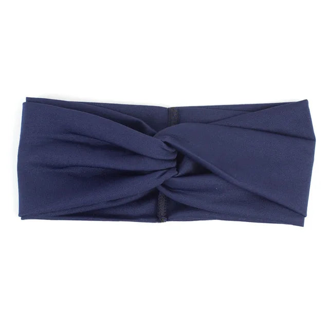 Floral Twisted Wide Stretch Summer Hairband