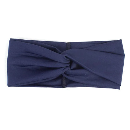 Floral Twisted Wide Stretch Summer Hairband