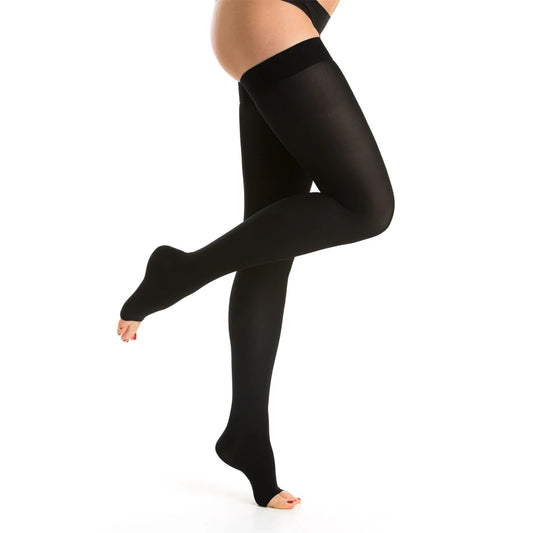 Open Toe Compression Stockings Maternity & Varicose Veins