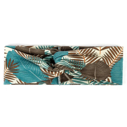 Floral Twisted Wide Stretch Summer Hairband