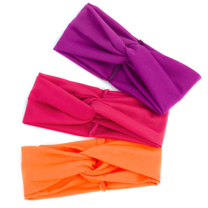 Floral Twisted Wide Stretch Summer Hairband