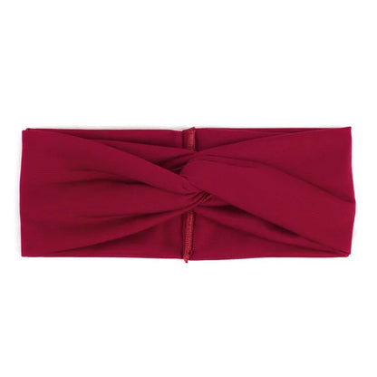 Floral Twisted Wide Stretch Summer Hairband