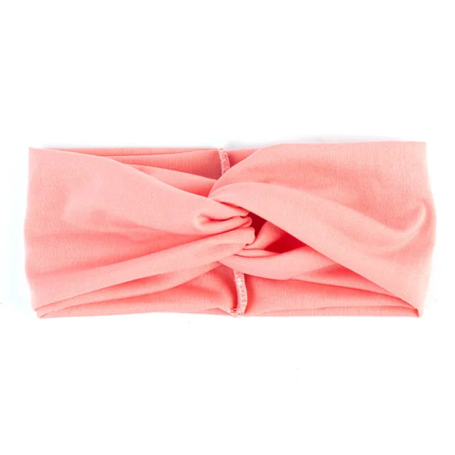 Floral Twisted Wide Stretch Summer Hairband
