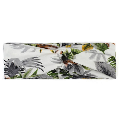 Floral Twisted Wide Stretch Summer Hairband