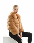 Real Fox Fur Coat 
