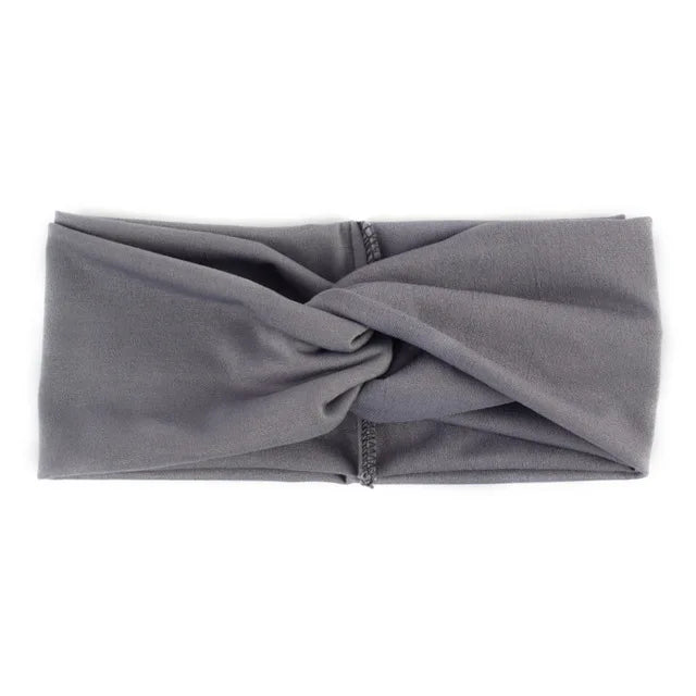 Floral Twisted Wide Stretch Summer Hairband