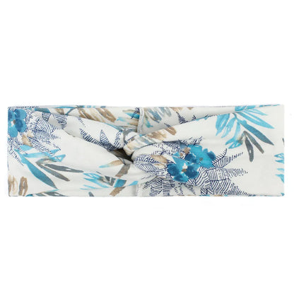 Floral Twisted Wide Stretch Summer Hairband