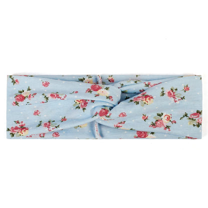 Floral Twisted Wide Stretch Summer Hairband