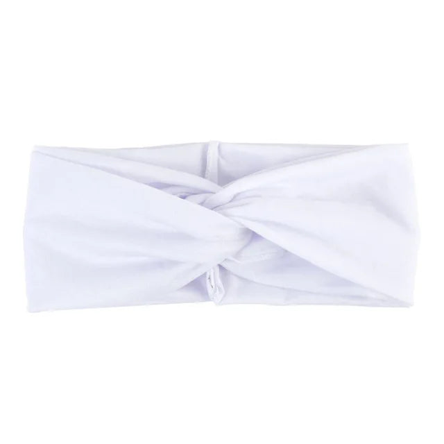 Floral Twisted Wide Stretch Summer Hairband