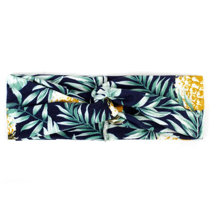 Floral Twisted Wide Stretch Summer Hairband