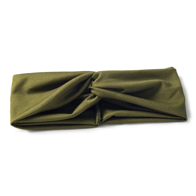 Floral Twisted Wide Stretch Summer Hairband