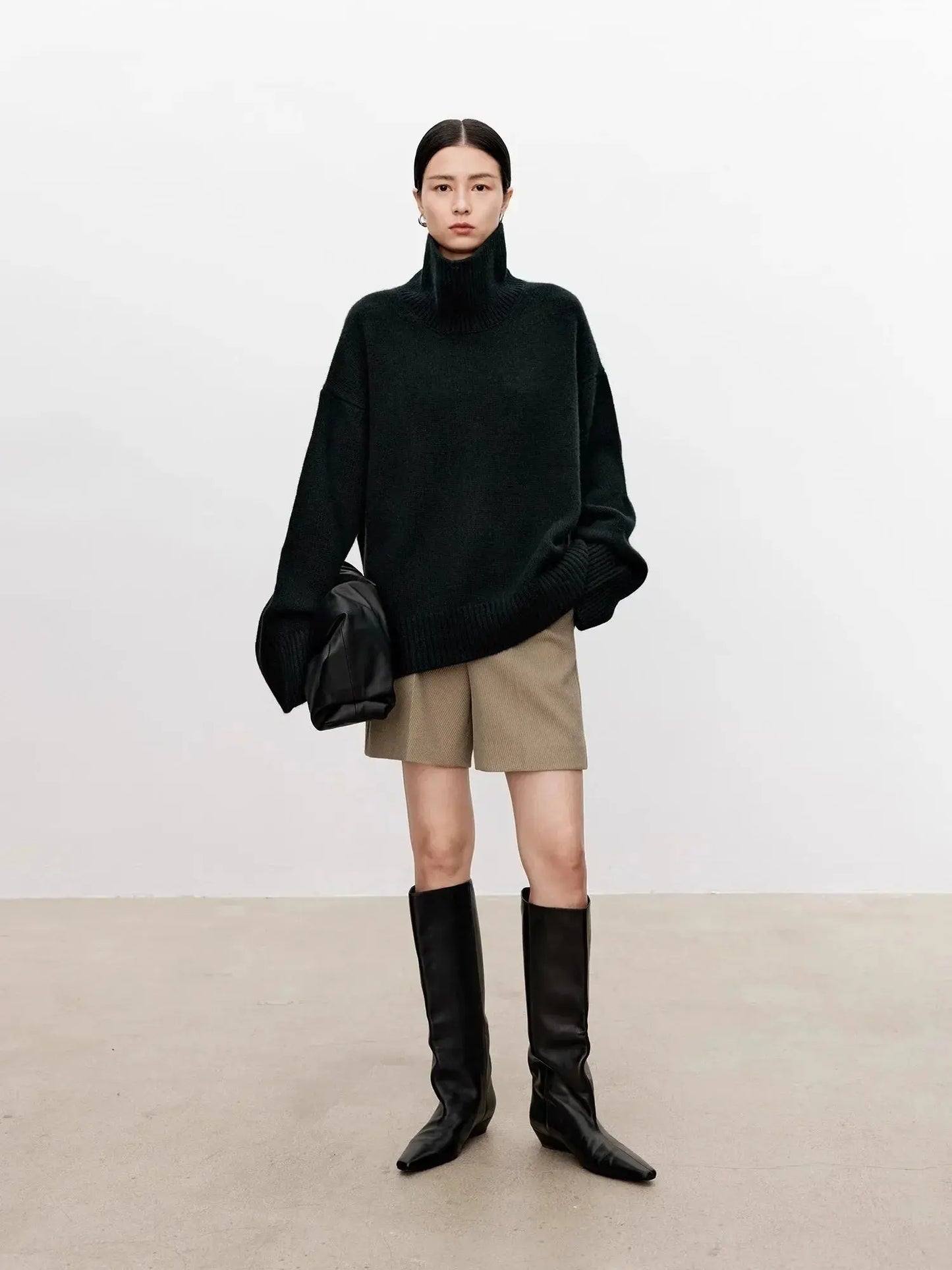 Luxurious Pure Cashmere Turtleneck Sweater - Loran