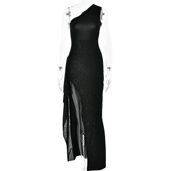 Fashion New One Shoulder High Split Dress Women - 3IN SMART Shop  #