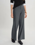 Relaxed Fit Office & Casual Pants with Structured Seam Details