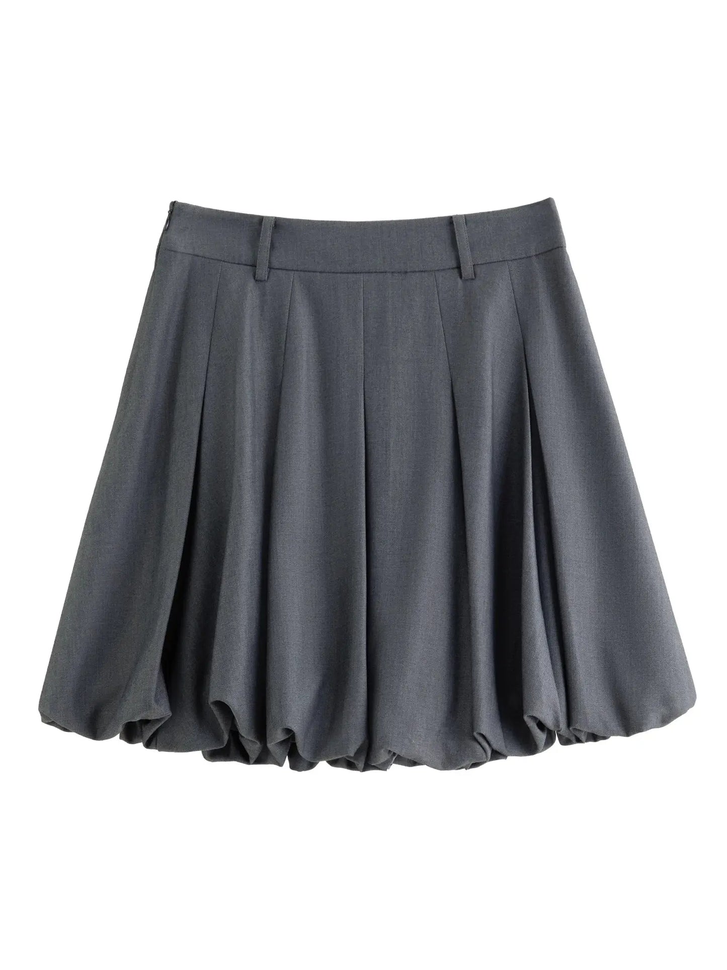 Cozy Chic Plus Size Gray Skirt for Autumn Fashion - Loran