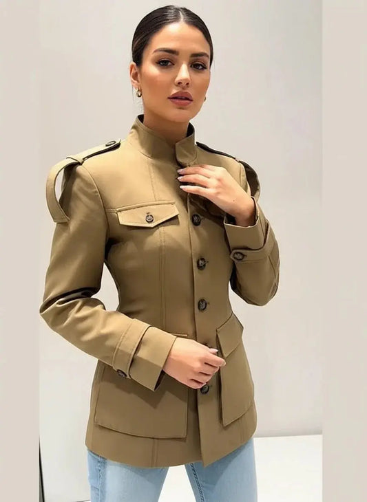 Women's Autumn Stand-Collar Jacket - Loran