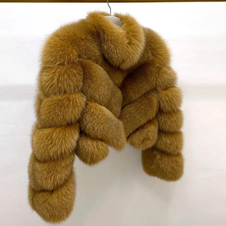 Fox Fur Thick Warm Jacket - 3IN SMART Shop  #