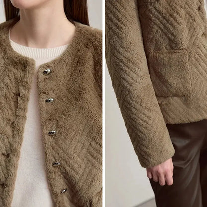 Women's Versatile Warm Knit Winter Coat - Loran
