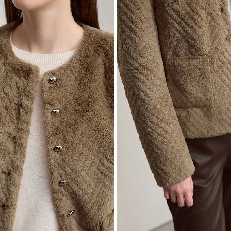 Women's Versatile Warm Knit Winter Coat