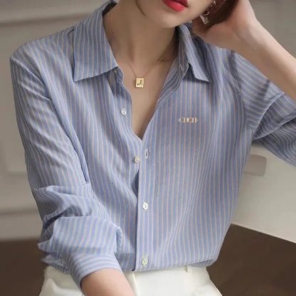 Classic Striped Long-Sleeve Shirt - Loran