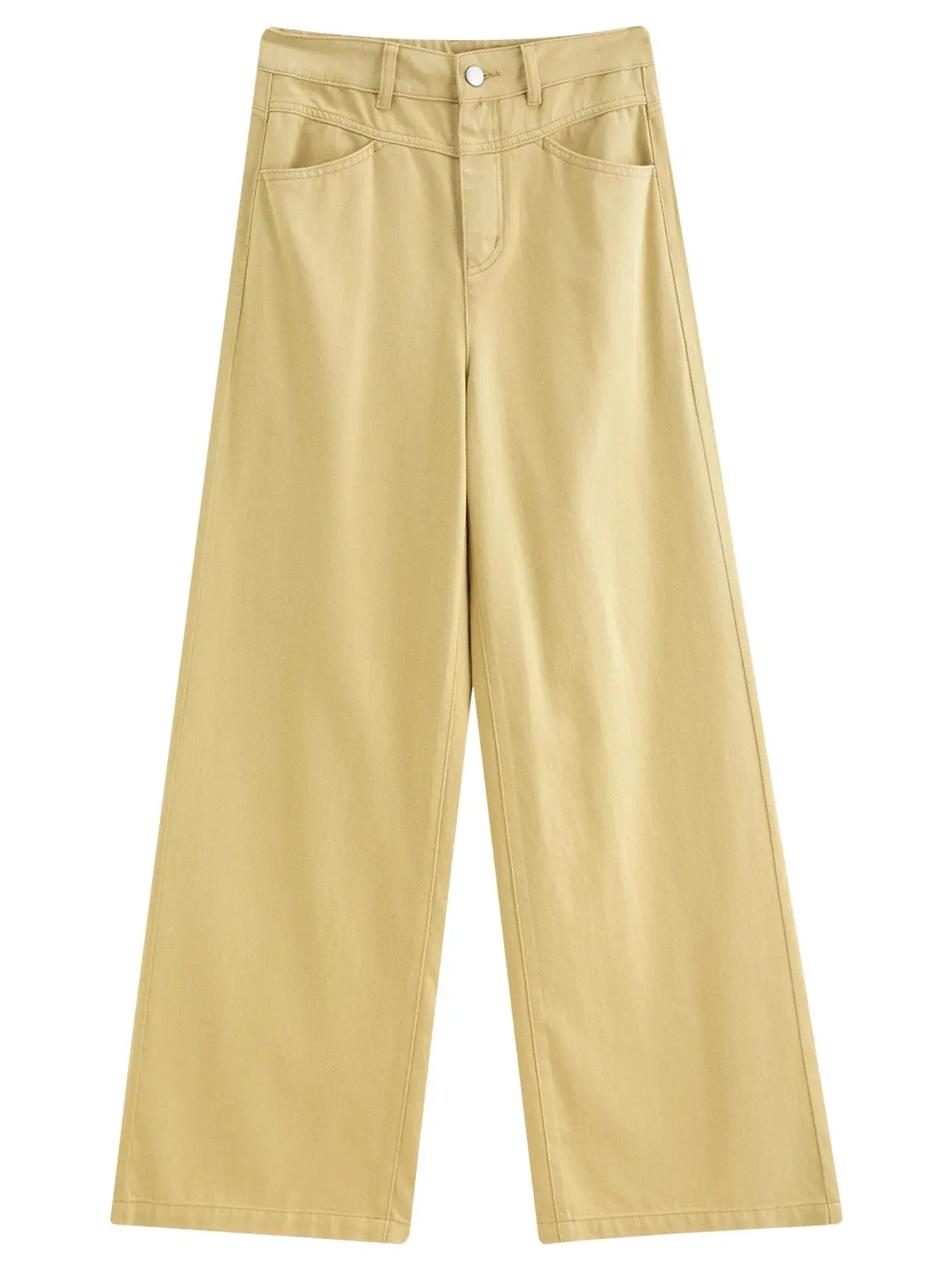 Multi-Color Wide-Leg Straight Jeans - Loran