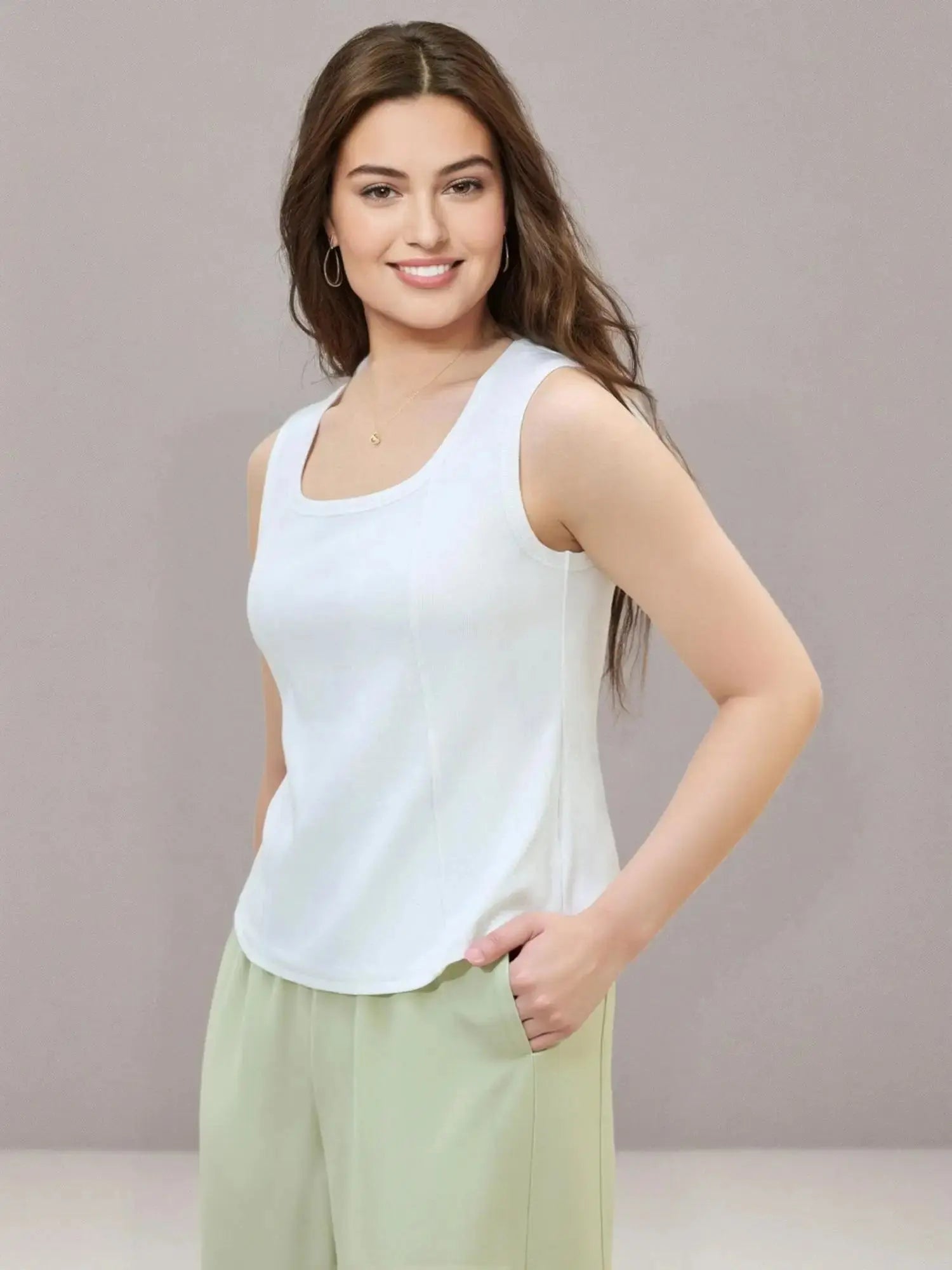 Plus Size Summer Cami | Versatile Layering Tank for Women - Loran