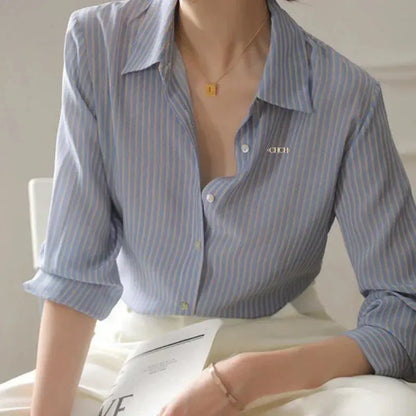 Classic Striped Long-Sleeve Shirt - Loran