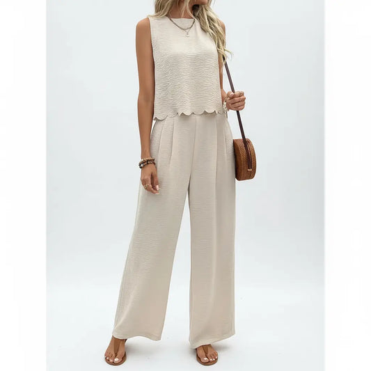 Casual Women's Tank Top & Trousers Set - Loran