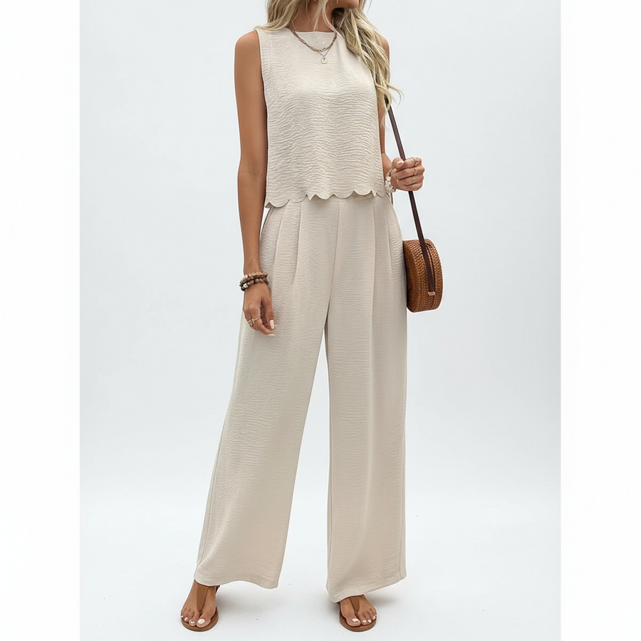Casual Women's Tank Top & Trousers Set