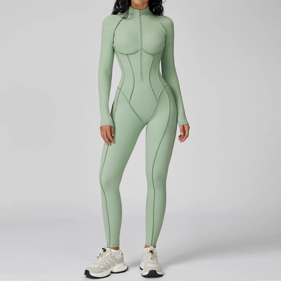 Sport Bodysuit Jumpsuit for Women's Fitness