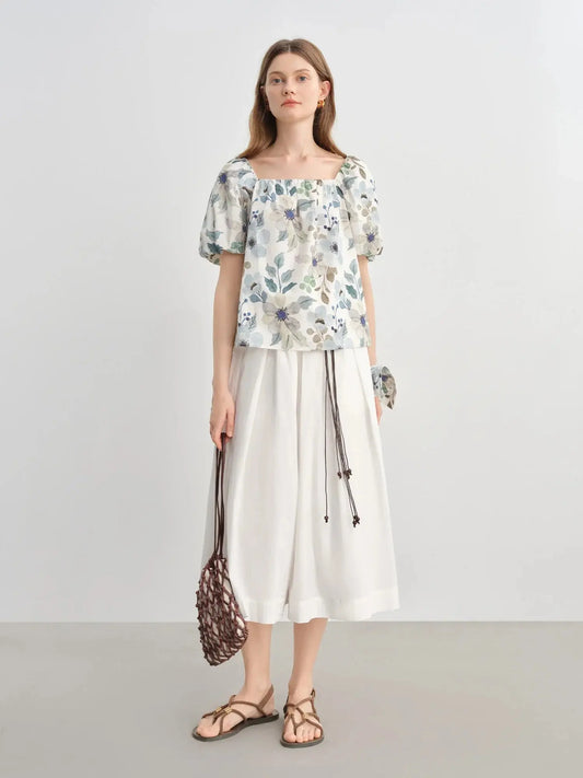 Floral Bud Two-Way Shirt - Loran