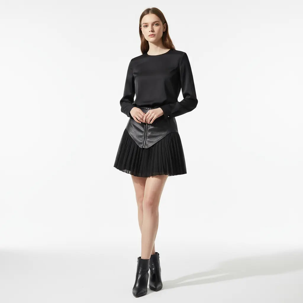 Comfortable & Stylish Foreign-Style Pleated Skirt - Loran